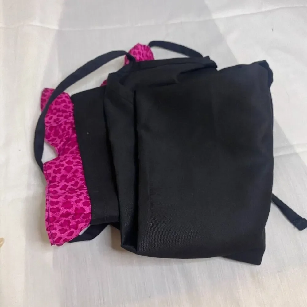 #7132 Fun Stampers Journey Black King Apron with Pink Trim